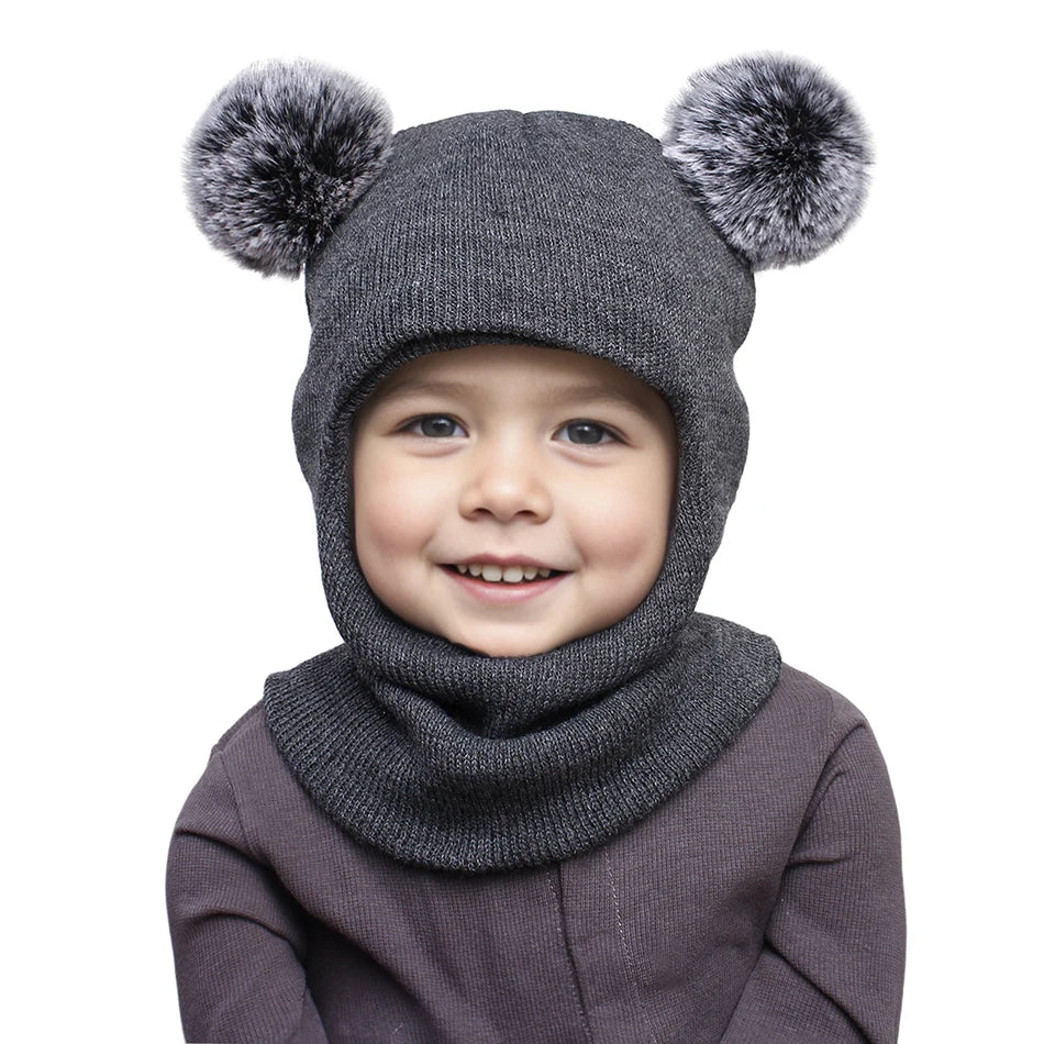Children's Knit Balaclava Hat